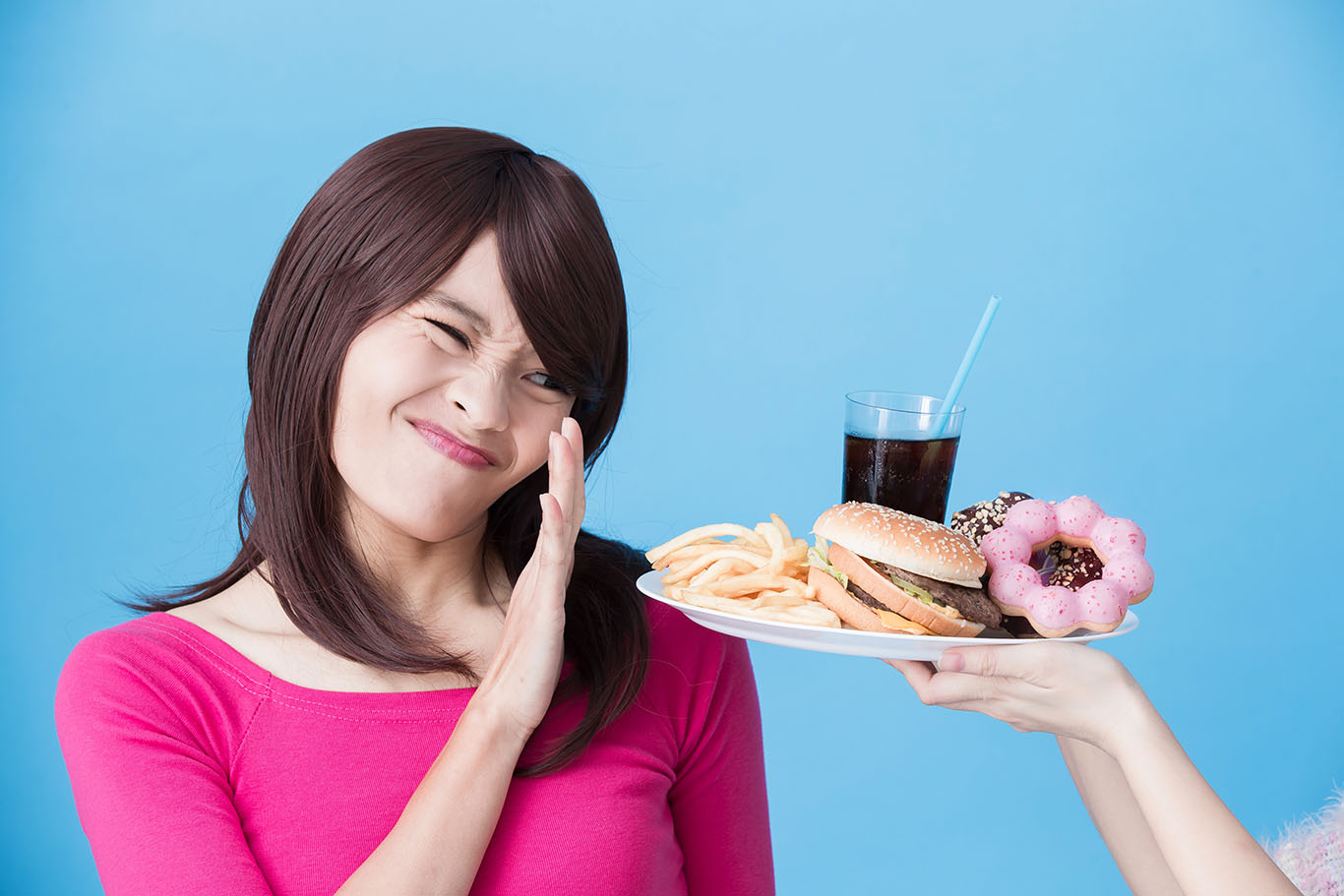 woman with body unhealthy concept